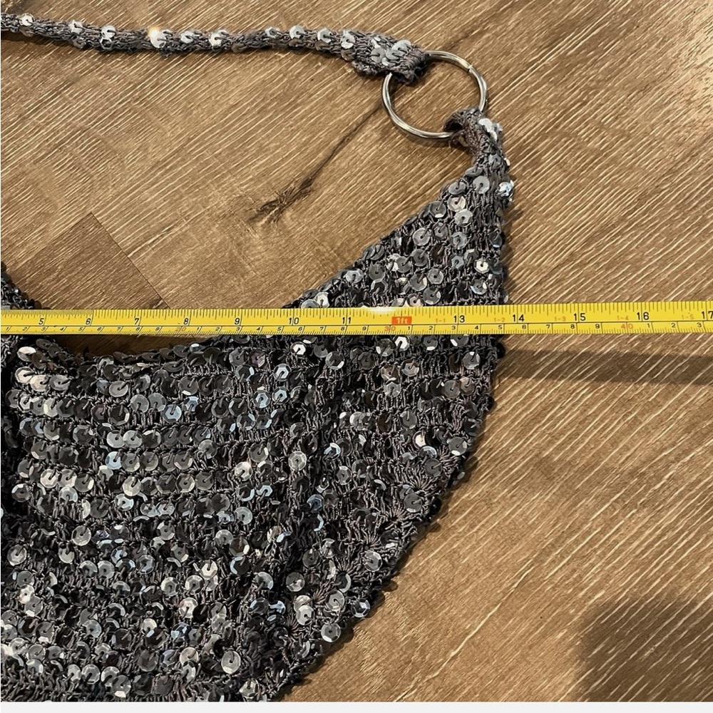 Bisou bisou Silver Sequin bag - Picture 5 of 5
